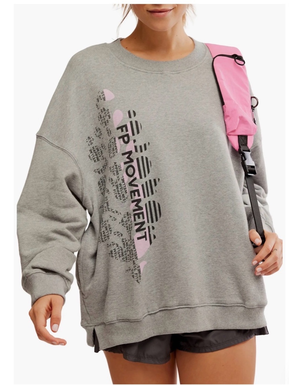 Free People FP Movement All Star Oversize Graphic Sweatshirt